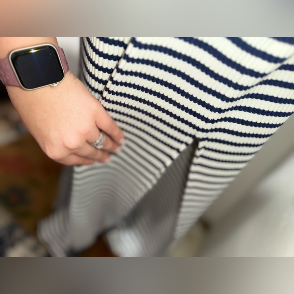 aerie Navy and White Striped Maxi Dress - Picture 7 of 11